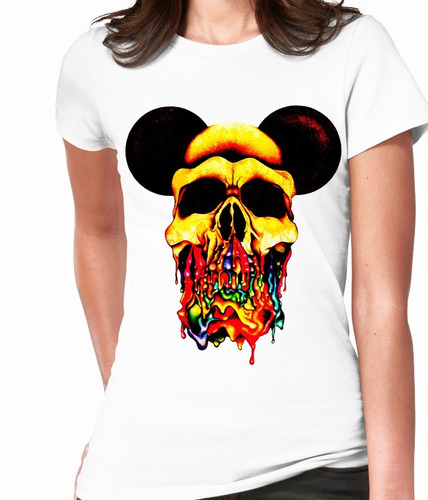 Blusas Cleen Alexer  Mikey Mouse Calavera Hipster Mod 13