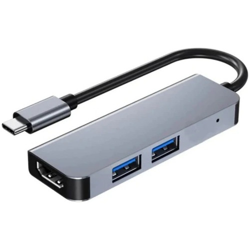 Adaptador Hub Usb C 3 Puertos Usb Y Hdmi 4k