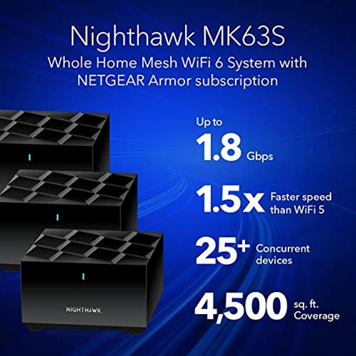 Netgear Nighthawk Advanced Whole Home Mesh Wifi 6 System (mk