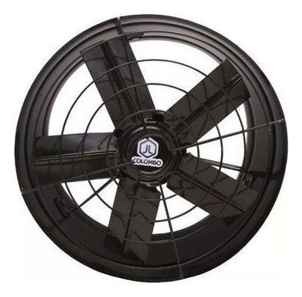 Exaustor Comercial 40cm Aço Preto Axial Parede 95w