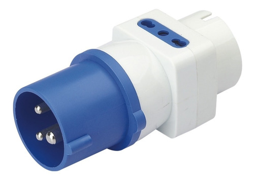 Imagen 3 de 3 de Adaptador De Enchufe Industrial A Domiciliario 16a Shuko