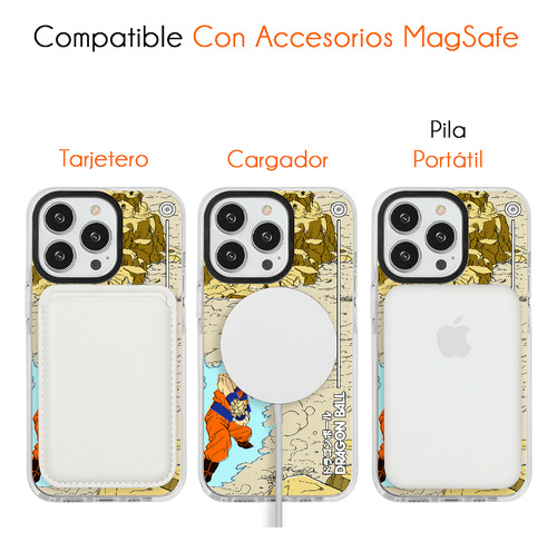 Funda Para iPhone Magsafe Dragon Ball Z Goku Cell Antigolpes