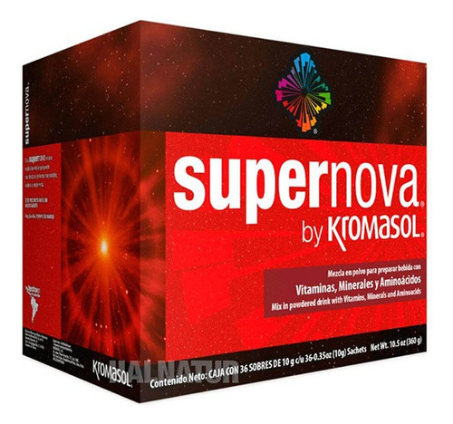 Supernova Kromasol Complejo B Aminoácidos Y Zinc 36 Sobres