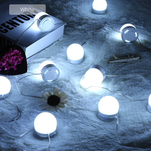 10 Bombillas Led Regulables Para Espejo De Maquillaje