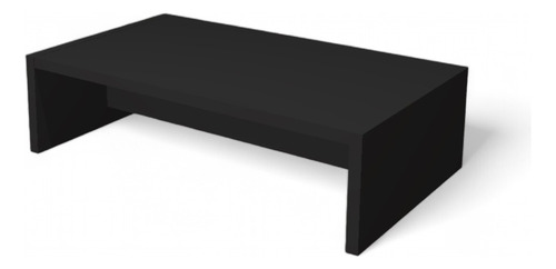 Escada Patamar Com Um Degrau 14cm Para Maca Em Mdf Preto