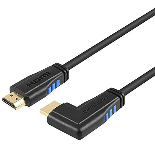 Cable Hdmi, Cablecreation 6 Pies Angulo Recto 270 Grados Ve