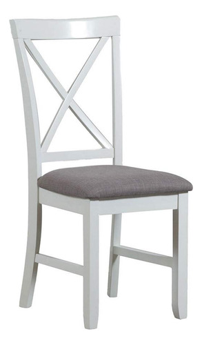 Powell Furniture Jane Side, Silla De Comedor Blanca Antigua.