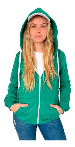 Imagen 4 de 10 de Canguro Malibu Friza Mujer Verde
