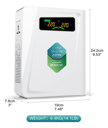 Convertidores De Potencia Zhengxi 2000w Blanco