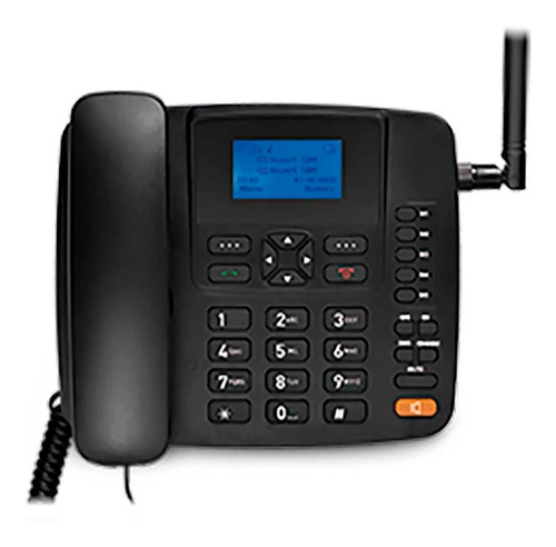 Imagem 3 de 3 de Telefone Mesa Rural 3g 5 Bandas Celular Fixo Antena Re504.