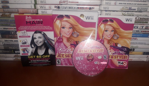  Video Juego Barbie Jet,set & Style! Consola Wii Original