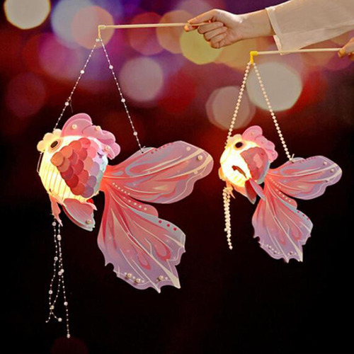 Linterna Del Festival Del Medio Otoño Linterna Koi Diy Rosa