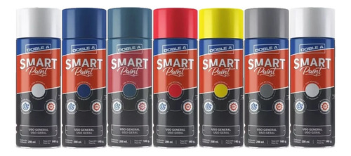 Pintura En Aerosol Acrílico Doble A Smart Paint Acabado Metálico Color Azul Marino De 200ml