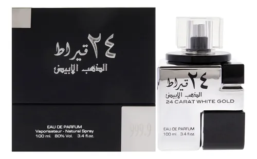 Perfume Lattafa De Oro Blanco Edp De 24 Quilates, 100 Ml, Pa