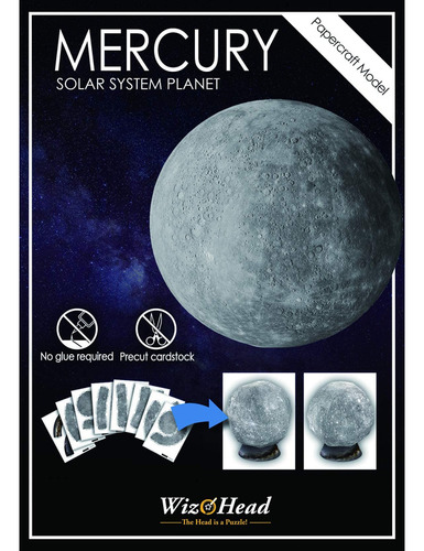 Mercurio - Planeta Del Sistema Solar, Modelo De Artesanía D