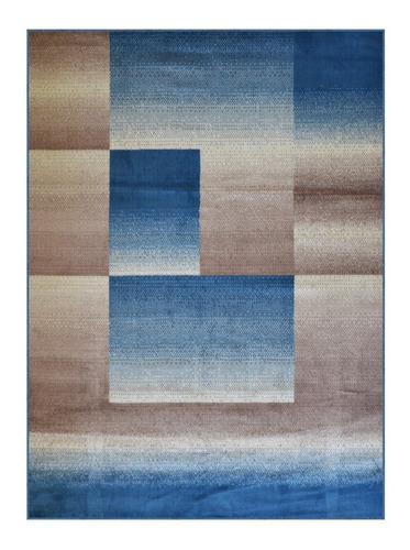 Tapete Polo Quadros Scarlatti 200x250cm 2,00x2,50m Azul
