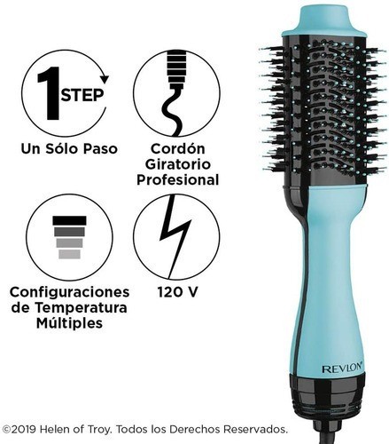 Cepillo De Aire Caliente Revlon Rvdr5222mnt Voluminizador