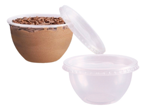 40 Pote Bowl 500ml Caldo, Sopa ,tp, Prafesta, Freezer Micro