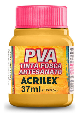 Tinta Fosca Artesanato Pva 37ml - Amarelo Ocre 564 - Acrilex