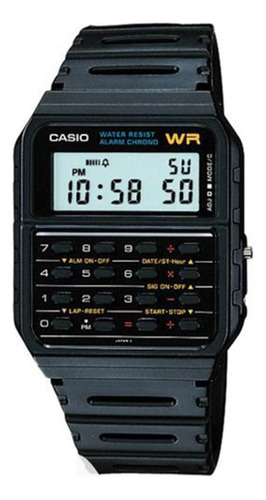 Relógio Casio Masculino  Calculadora Ca-53w-1z Correia Preto