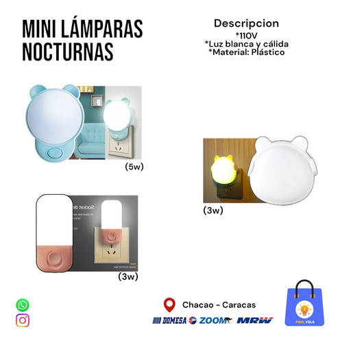 Mini Lámparas De Noche Para Niños