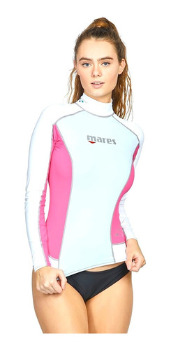 Playera Mares Rosa Protección Solar Natación Snorkel 8 - S