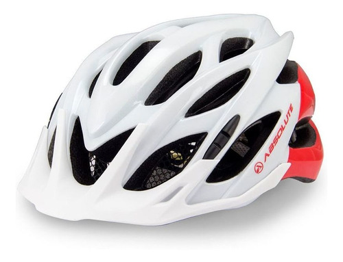 Capacete Absolute Wild Branco/Vermelho G Cor Branco-Vermelho