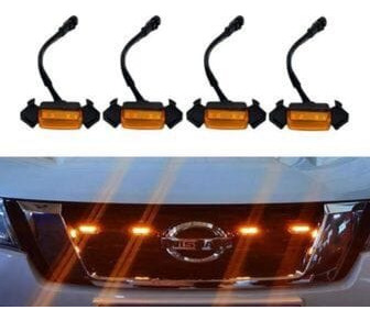 Luces Ambar Para Parrilla Tuning Jdm Trd  Amarillas Careta