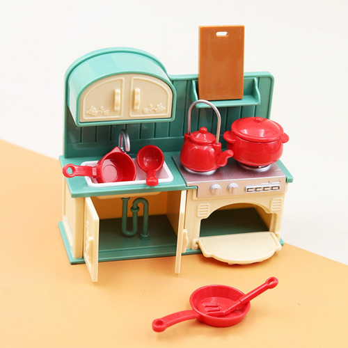 Juego De Cocina Para Casa De Muñecas, Juego De Simulación,