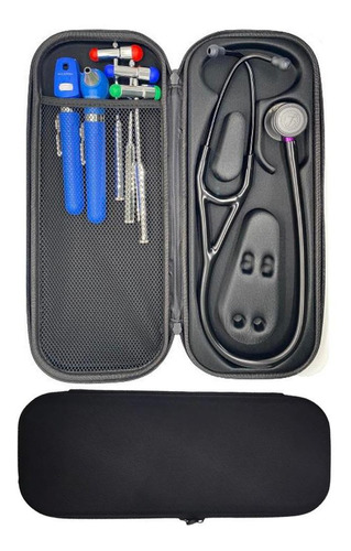 Estuche Rigido Cardiology Fonendoscopio Negro + Envio