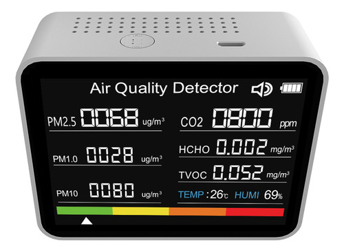 Probador De Calidad Del Aire Pm2.5 Humedad Pm10 Temperatura