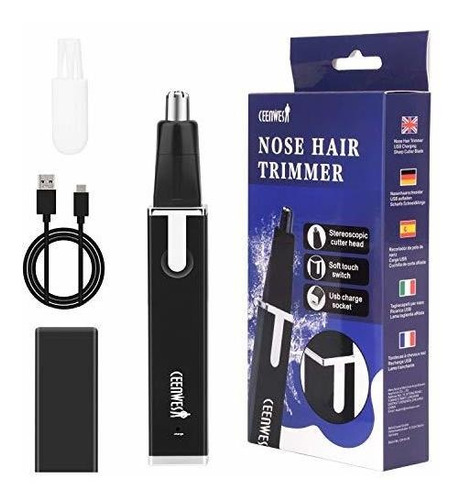 Rechargeable Nose Hair Trimmer Painless Eyebrow And Facial H
