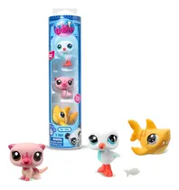 Comprar Tubo Con 3 Figuras Animales Coleccion Littlest Pet Shop