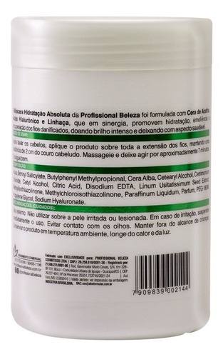 Imagem 4 de 6 de Máscara Hidratação Absoluta Efeito Teia Pb 1kg
