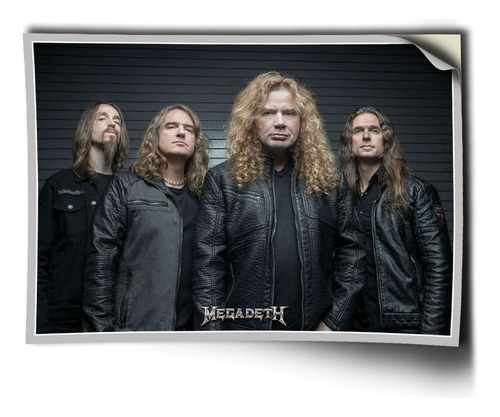Adesivo Megadeth Mustaine Kiko Loureiro Auto Colante A0 D