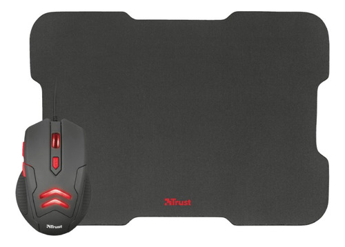 Kit Gamer Trust Ziva Mouse 6 Btones 3000dpi + Mousepad 30x22