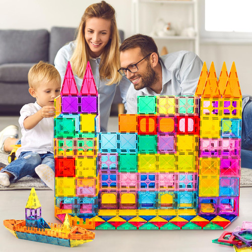 Bloques De Construcción 3d Diytoy De Magnetic Tiles Diytoy P