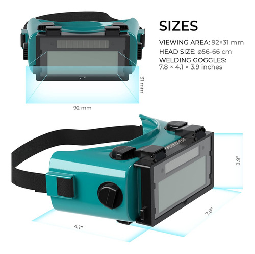 Gafas De Soldadura Gafas De Oscurecimiento Automático Soldad