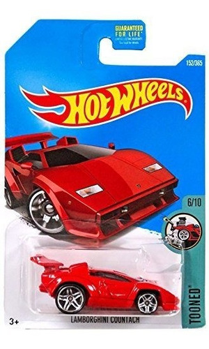 Coche Hot Wheels Lamborghini Countach Rojo 2017