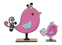 Comprar Centro De Mesa Economico X10u Baby Shower Pajarito Rosa