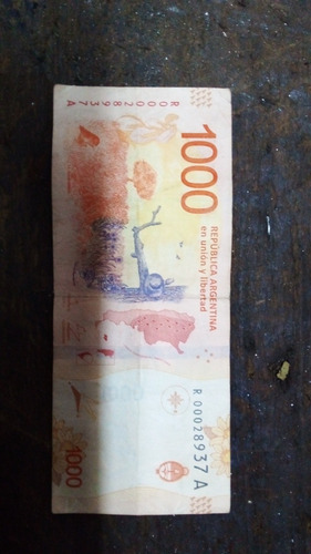 Imagen 2 de 3 de Billete Baja Numeracion