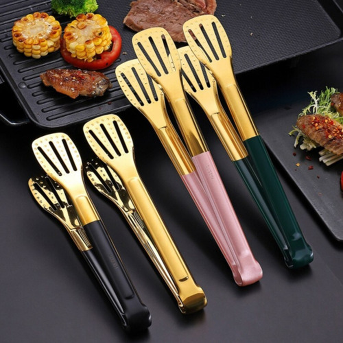 Imagen 2 de 9 de Pinza Tenaza Cocina Asado 23 Cm