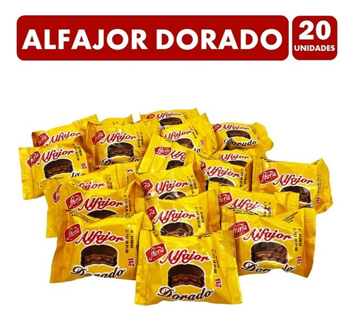 Alfajor Dorado Fruna 20 Alfajores