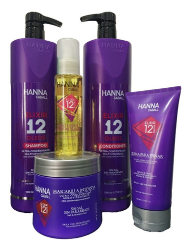  Kit Premium Hanna Caball Elixir 12 Oleos 1 Lt