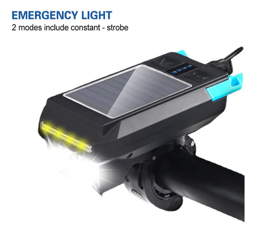 Linterna Frontal De Bicicleta, Luz Nocturna, Recargable, Par