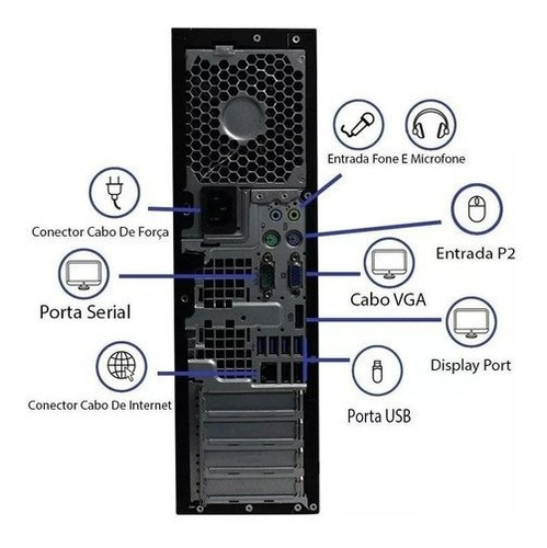 Cpu Computador Desktop Hp 8300 Core I5 3ª 3.10ghz 16gb 500g