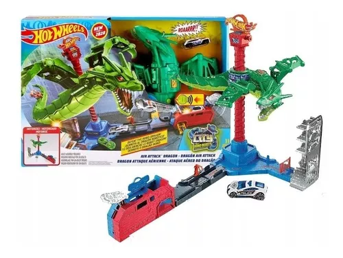 Brinquedos - Pista Hot Wheels City Ataque de Triceratops - Mattel - Loja  Virtual