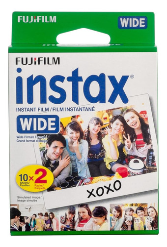 Película Instantánea Fujifilm Instax Wide, 20 Exposiciones,