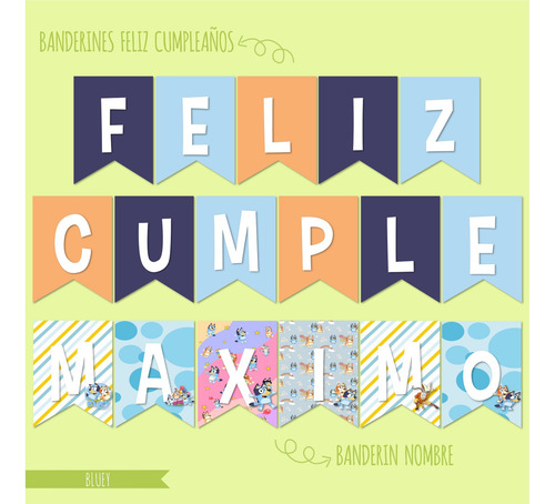 Bluey Kit Cumpleaños Imprimible Editable Candy Bar