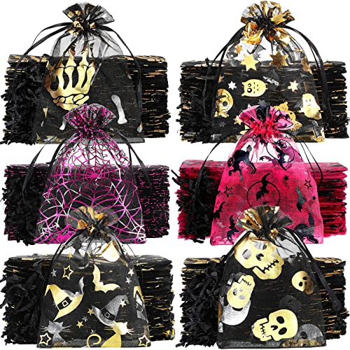 Paquete De 210 Bolsas De Organza De Halloween De 4 X 6 ...